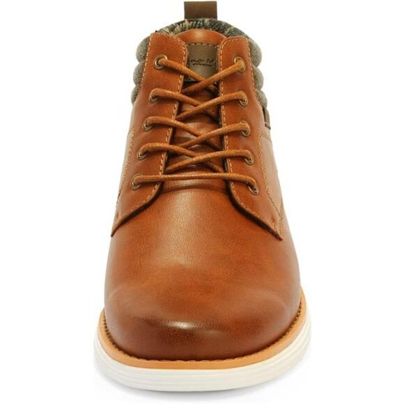 Men\'s Chukka Boots Tan Lace-Up Dress Shoes 11 12 13 main image 6